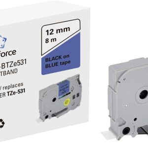 Renkforce RF-LT-BTZe531 Compatibel vervangt Brother TZe-531 12 mm Tapekleur: Blauw Tekstkleur: Zwart 8 m