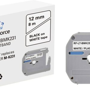 Renkforce RF-LT-BMK231 Compatibel vervangt Brother M-K231 Kunststof 12 mm Tapekleur: Wit Tekstkleur: Zwart 8 m Renkforce RF-LT-BMK231 Compatibel vervangt Brother M-K231 Kunststof 12 mm Tapekleur: Wit Tekstkleur: Zwart 8 m