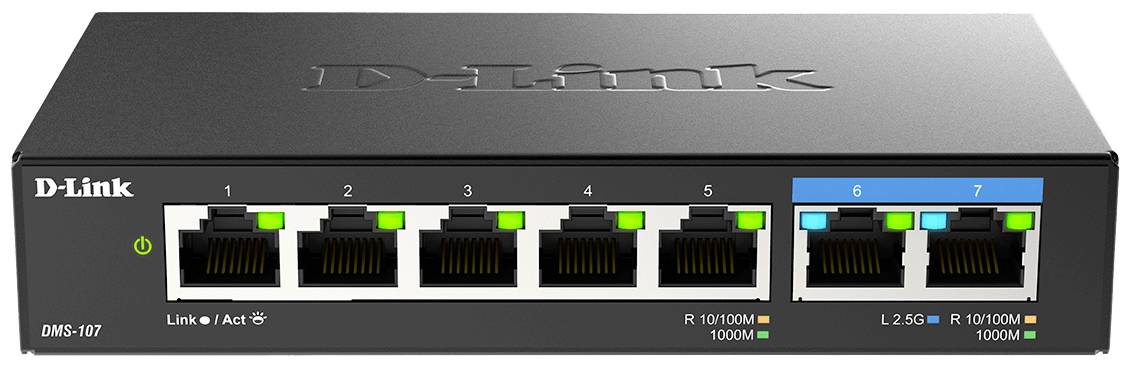 D-Link DMS-107/E DMS-107/E Ethernet Switch 5 + 2 poorten