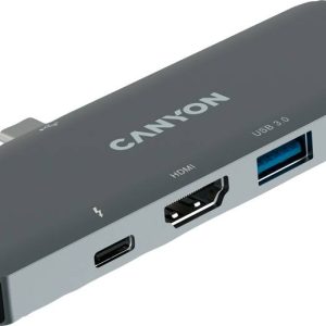 Canyon DS-5 Thunderbolt 3 dockingstation Geschikt voor merk (dockingstation): Apple USB-C Power Delivery, Geïntegreerde