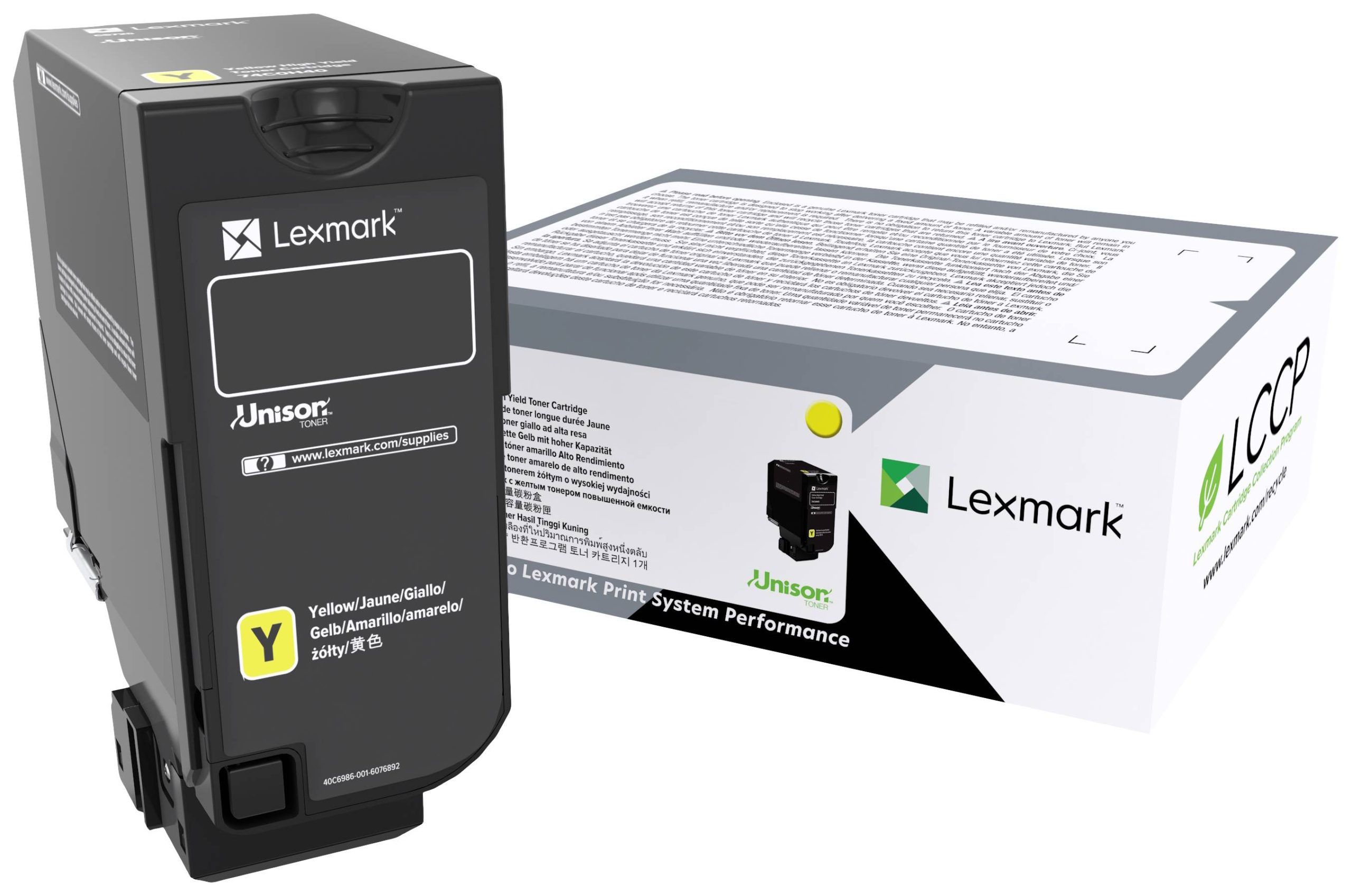 Lexmark Toner CX735 Origineel Geel 16200 bladzijden 81C0X40