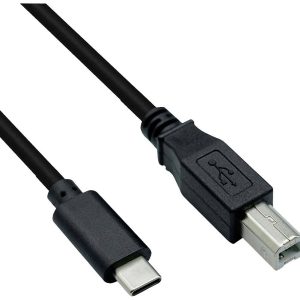 ROLINE USB2.0 Type C Cable, C – B, M/M, zwart, 3 m ROLINE USB2.0 Type C Cable, C – B, M/M, zwart, 3 m