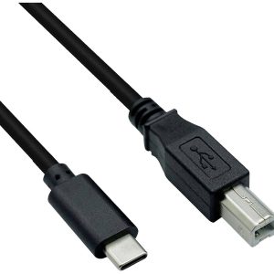 ROLINE USB2.0 Type C-kabel, C – B, M/M, zwart, 4,5 m ROLINE USB2.0 Type C-kabel, C – B, M/M, zwart, 4,5 m