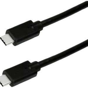 ROLINE GREEN USB 3.2 Gen 2×2 kabel, C-C, M/M, 4K UHD-1, 20Gbit/s, Emark, 100W, zwart, 1 m