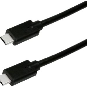 ROLINE GREEN USB 3.2 Gen 2×2 kabel, C-C, M/M, 4K UHD-1, 20Gbit/s, Emark, 100W, zwart, 1,5 m