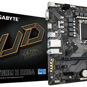 Gigabyte B760M H DDR4 Moederbord Socket Intel LGA 1700 Vormfactor Micro-ATX Moederbord chipset Intel® B760