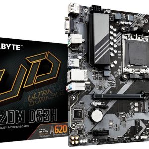 Gigabyte A620M DS3H Moederbord Socket AMD AM5 Vormfactor Micro-ATX Moederbord chipset AMD® A620 Gigabyte A620M DS3H Moederbord Socket AMD AM5 Vormfactor Micro-ATX Moederbord chipset AMD® A620