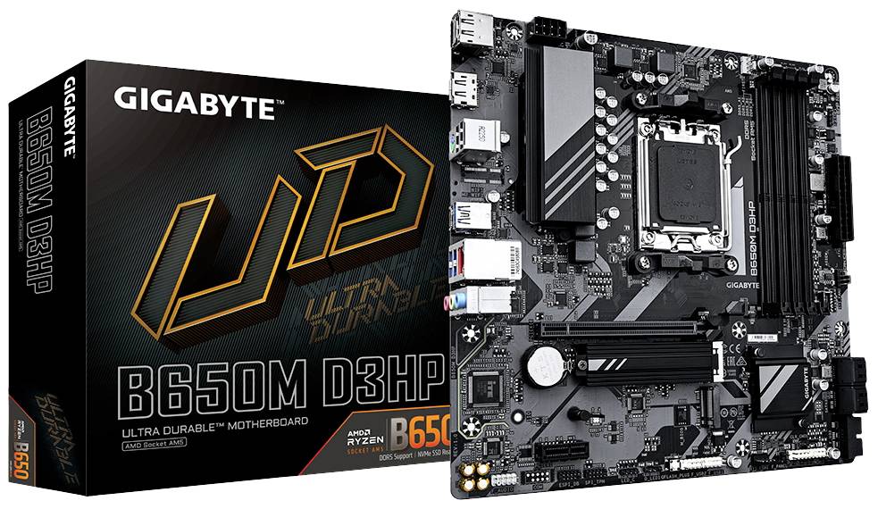 Gigabyte B650M D3HP Moederbord Socket AMD AM5 Vormfactor Micro-ATX Moederbord chipset AMD® B650