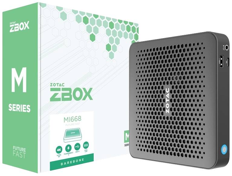 Zotac Barebone ZBOX MI668 BB Intel® Core™ i7 i7-1360P 5.0 GHz Intel IRIS Xe Graphics ZBOX-MI668-BE