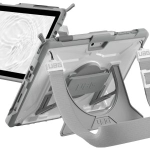 Urban Armor Gear Plasma Healthcare Handstrap & Kickstand Case Back cover Wit, Grijs Tabletcover