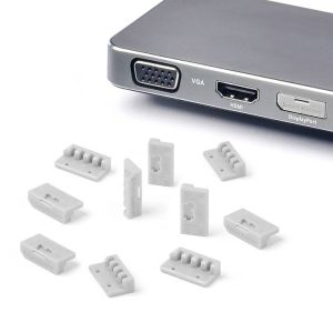 Smartkeeper DL04P1GY DisplayPort-slot Set van 10 stuks Grijs Zonder sleutel Smartkeeper DL04P1GY DisplayPort-slot Set van 10 stuks Grijs Zonder sleutel