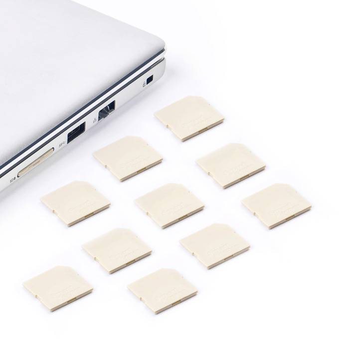 Smartkeeper SD04P1BG SD-poortslot Set van 10 stuks Beige Zonder sleutel