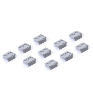 Smartkeeper UL04P1GY Mini-USB-B-poortslot Set van 10 stuks Grijs Zonder sleutel Smartkeeper UL04P1GY Mini-USB-B-poortslot Set van 10 stuks Grijs Zonder sleutel