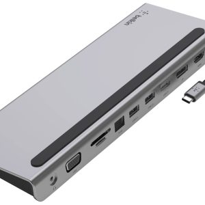 Belkin INC004btSGY USB-C dockingstation Geschikt voor merk (dockingstation): Universeel Geïntegreerde kaartlezer, USB-C Belkin INC004btSGY USB-C dockingstation Geschikt voor merk (dockingstation): Universeel Geïntegreerde kaartlezer, USB-C
