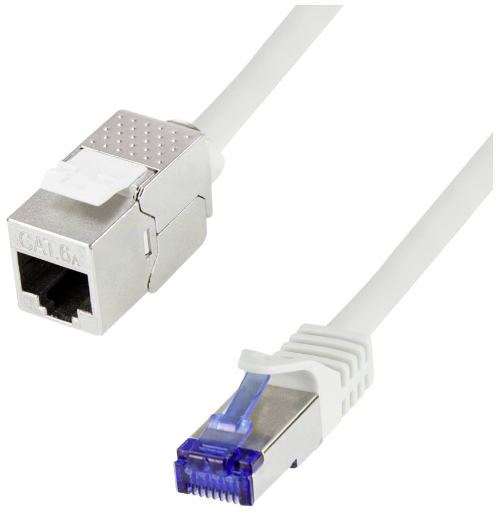 LogiLink CC5112S RJ45 Netwerkkabel, patchkabel CAT 6A S/FTP 20 m Grijs Snagless 1 stuk(s)
