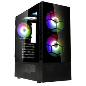 Kolink Kolink Observatory MX Glass ARGB Midi Tower Case – Black Midi-tower PC-behuizing, Gaming-behuizing Zwart Kolink Kolink Observatory MX Glass ARGB Midi Tower Case – Black Midi-tower PC-behuizing, Gaming-behuizing Zwart
