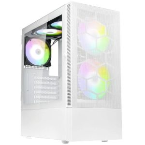 Kolink Kolink Observatory MX Mesh ARGB Midi Tower Case – White Midi-tower Behuizing, Gaming-behuizing, PC-behuizing Wit Kolink Kolink Observatory MX Mesh ARGB Midi Tower Case – White Midi-tower Behuizing, Gaming-behuizing, PC-behuizing Wit