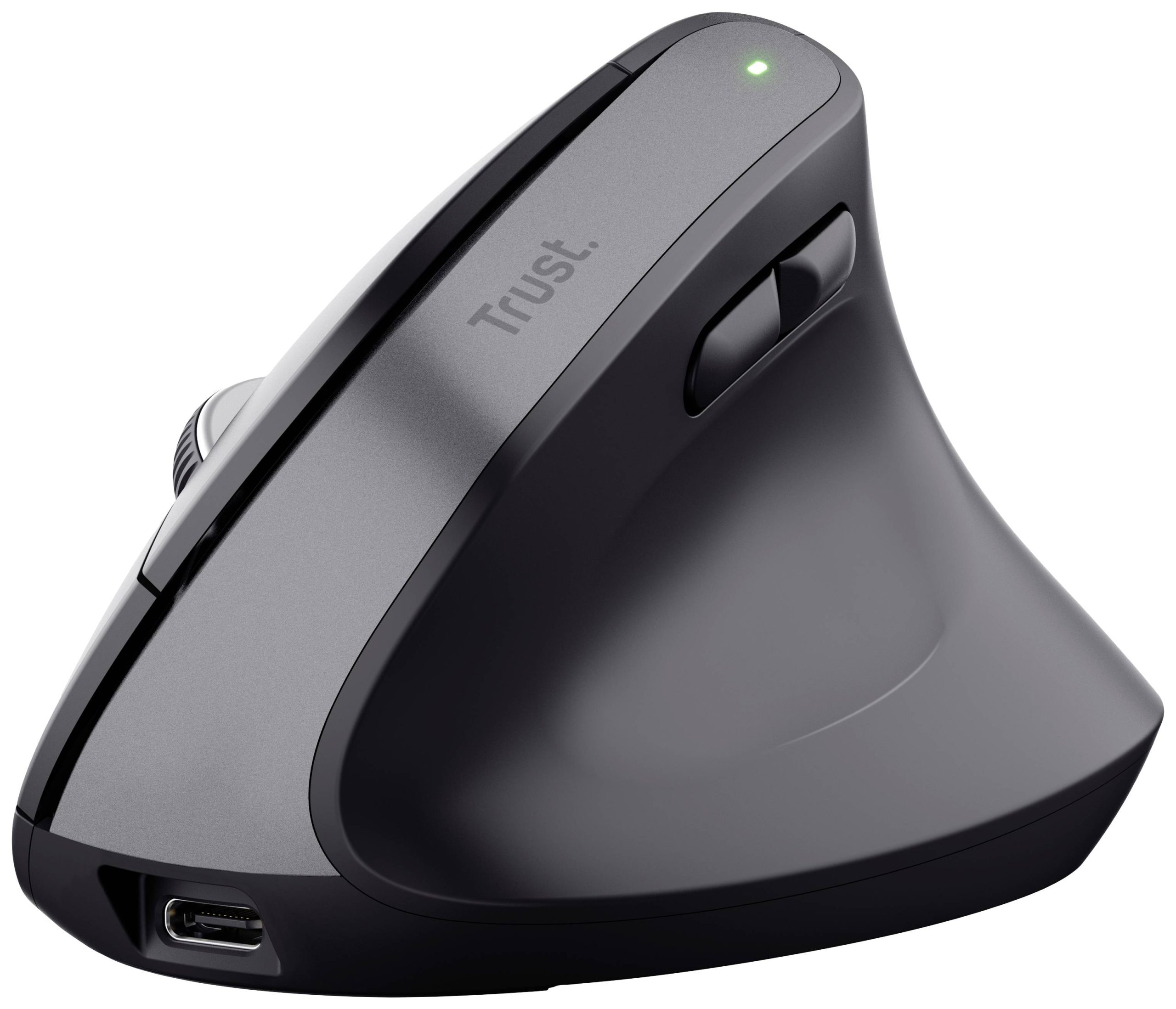 Trust Bayo+ Ergonomische muis Bluetooth Optisch Zwart 6 Toetsen 800 dpi, 1200 dpi, 1600 dpi, 2400 dpi Ergonomisch, Gelui