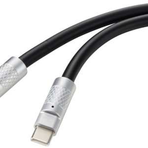 Renkforce RF-6056872 USB-C-kabel USB 2.0 USB-C stekker, USB-C stekker 1.00 m Zwart