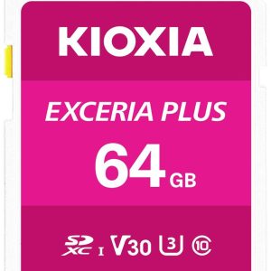 Kioxia EXCERIA PLUS SDXC-kaart 64 GB UHS-I, v30 Video Speed Class Kioxia EXCERIA PLUS SDXC-kaart 64 GB UHS-I, v30 Video Speed Class