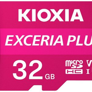 Kioxia EXCERIA PLUS microSDHC-kaart 32 GB A1 Application Performance Class, UHS-I, v30 Video Speed Class A1-vermogenssta Kioxia EXCERIA PLUS microSDHC-kaart 32 GB A1 Application Performance Class, UHS-I, v30 Video Speed Class A1-vermogenssta