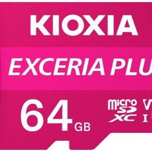 Kioxia EXCERIA PLUS microSDXC-kaart 64 GB A1 Application Performance Class, UHS-I, v30 Video Speed Class A1-vermogenssta Kioxia EXCERIA PLUS microSDXC-kaart 64 GB A1 Application Performance Class, UHS-I, v30 Video Speed Class A1-vermogenssta