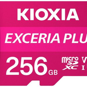 Kioxia EXCERIA PLUS microSDXC-kaart 256 GB A1 Application Performance Class, UHS-I, v30 Video Speed Class A1-vermogensst Kioxia EXCERIA PLUS microSDXC-kaart 256 GB A1 Application Performance Class, UHS-I, v30 Video Speed Class A1-vermogensst