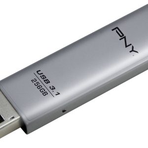PNY Elite Steel USB-stick 256 GB Zilver FD256ESTEEL31G-EF USB-A 3.1 Gen 1 PNY Elite Steel USB-stick 256 GB Zilver FD256ESTEEL31G-EF USB-A 3.1 Gen 1