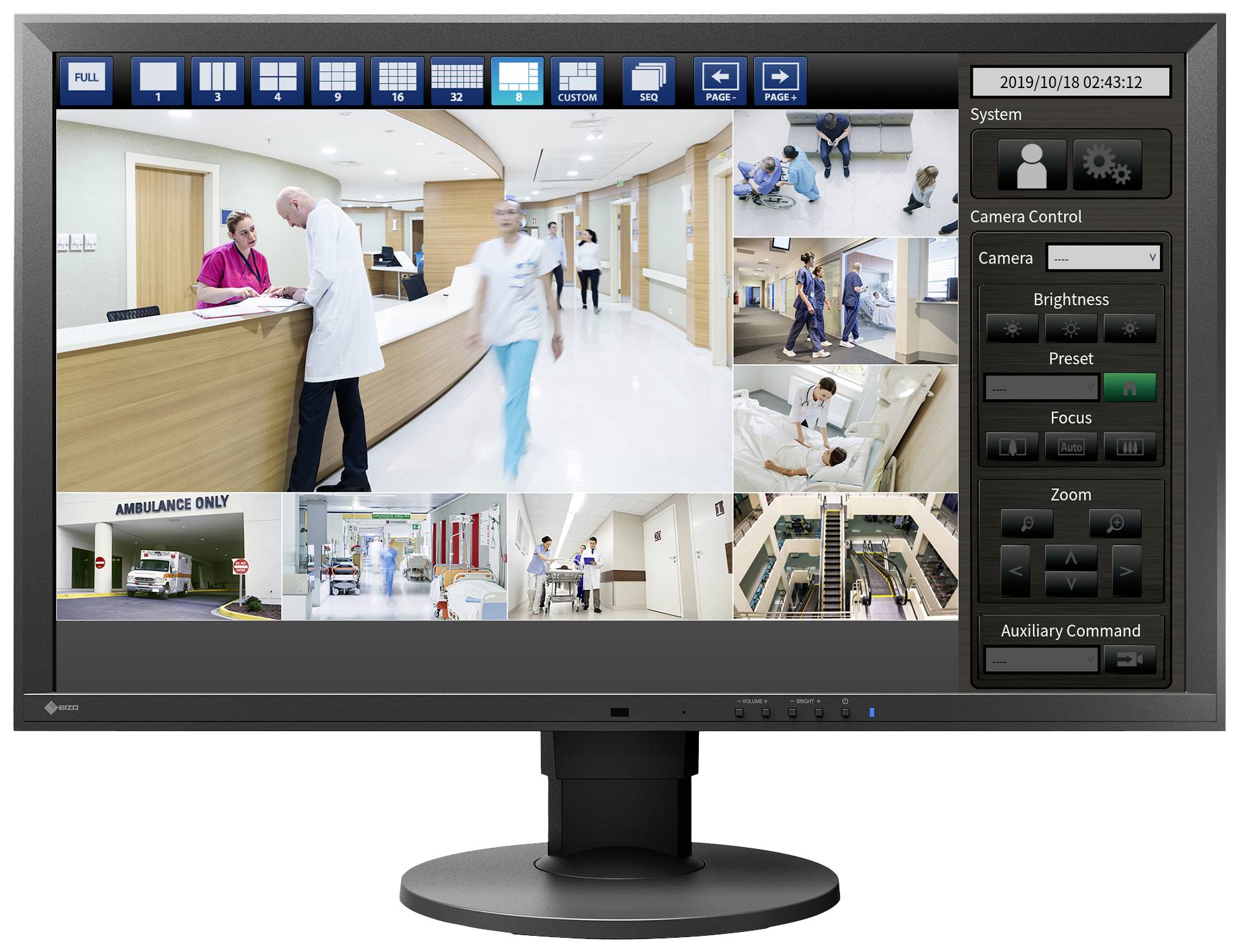 EIZO FDF2711W-IP LED-monitor 68.6 cm (27 inch) 1920 x 1080 Pixel 16:9 12 ms USB-A 2.0, HDMI, RJ45 VA LCD