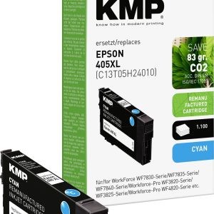 KMP Inktcartridge vervangt Epson 405XL, T05H2 Compatibel Cyaan 1656,4003 1656,4003 KMP Inktcartridge vervangt Epson 405XL, T05H2 Compatibel Cyaan 1656,4003 1656,4003