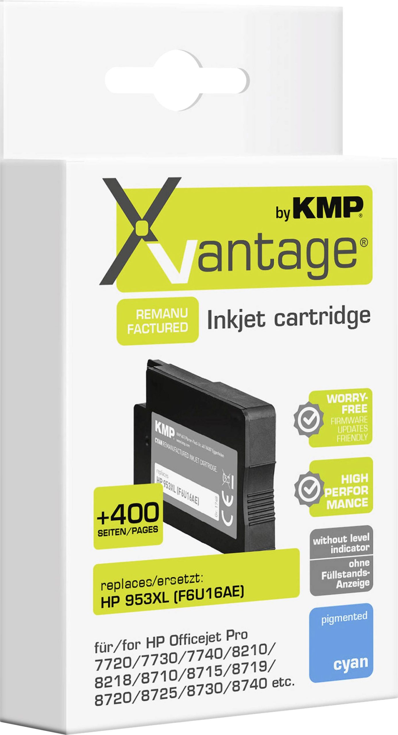 Xvantage Inktcartridge vervangt HP 953XL, F6U16AE Compatibel Cyaan 1748,4083 1748,4083