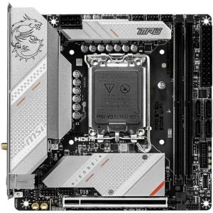MSI MPG B760I EDGE WIFI Moederbord Socket Intel LGA 1700 Vormfactor Mini-ATX Moederbord chipset Intel® B760 MSI MPG B760I EDGE WIFI Moederbord Socket Intel LGA 1700 Vormfactor Mini-ATX Moederbord chipset Intel® B760