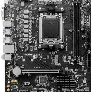 MSI PRO A620M-E Moederbord Socket AMD AM5 Vormfactor Micro-ATX Moederbord chipset AMD® A620 MSI PRO A620M-E Moederbord Socket AMD AM5 Vormfactor Micro-ATX Moederbord chipset AMD® A620
