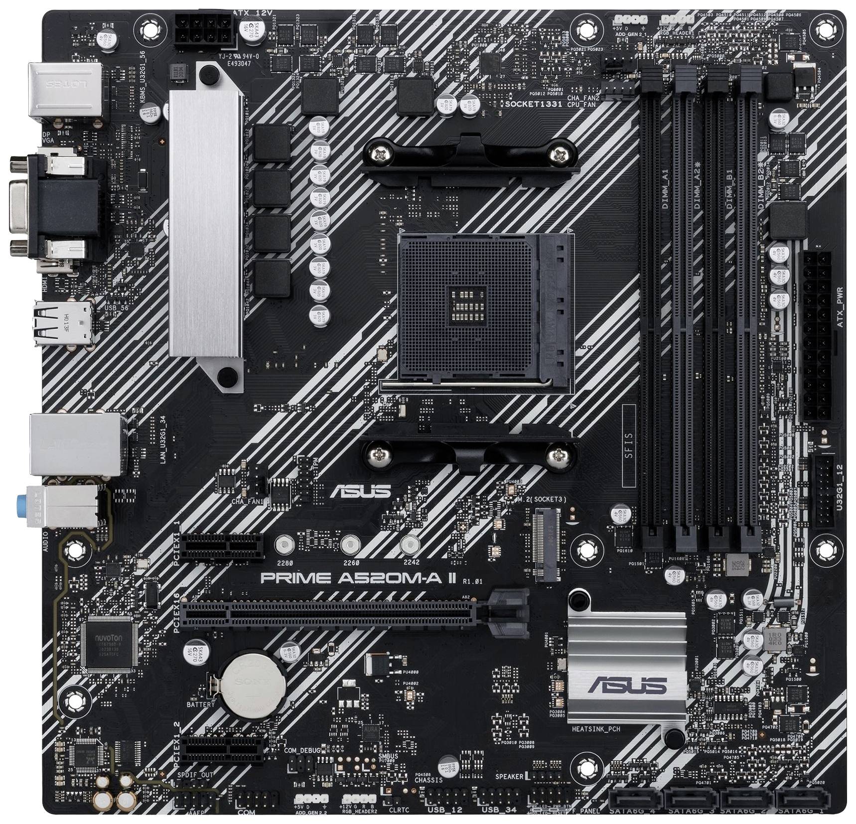 Asus PRIME A520M-A II/CSM Moederbord Socket AMD AM4 Vormfactor Micro-ATX Moederbord chipset AMD® A520
