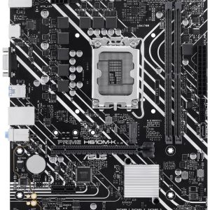 Asus PRIME H610M-K Moederbord Socket Intel LGA 1700 Vormfactor Micro-ATX Moederbord chipset Intel® H610