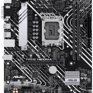 Asus PRIME H610M-A-CSM Moederbord Socket Intel LGA 1700 Vormfactor Micro-ATX Moederbord chipset Intel® H610