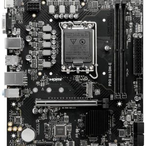 MSI PRO H610M-E Moederbord Socket Intel LGA 1700 Vormfactor Micro-ATX Moederbord chipset Intel® H610 MSI PRO H610M-E Moederbord Socket Intel LGA 1700 Vormfactor Micro-ATX Moederbord chipset Intel® H610