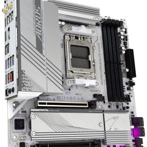 Gigabyte B650M A ELITE AX ICE Moederbord Socket AMD AM5 Vormfactor Micro-ATX Moederbord chipset AMD® B650 Gigabyte B650M A ELITE AX ICE Moederbord Socket AMD AM5 Vormfactor Micro-ATX Moederbord chipset AMD® B650