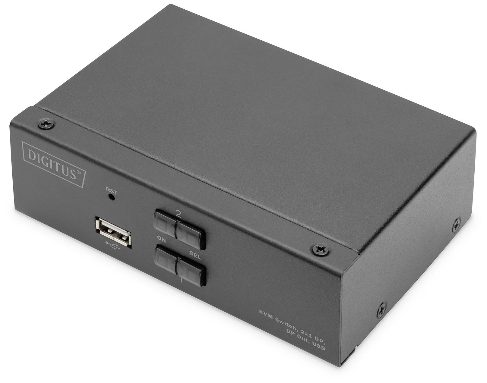 Digitus DS-12851 KVM-switch 1 + 2 poorten DisplayPort 3840 x 2160 Pixel