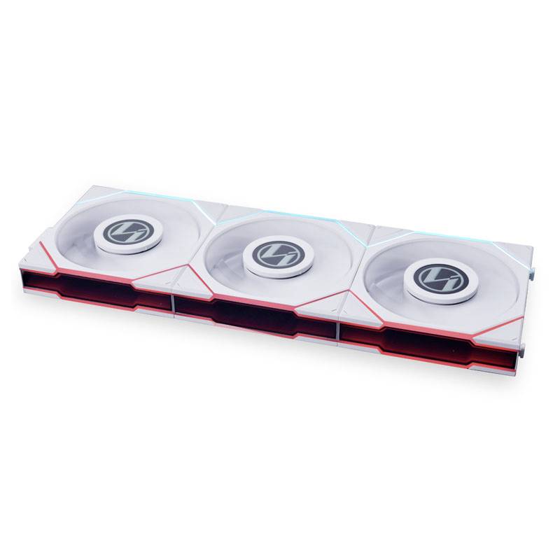 Lian Li UNI FAN TL LCD Series, 3er Pack + Controller PC-ventilator Wit (b x h x d) 124 x 120 x 28 mm Incl. LED-verlichti