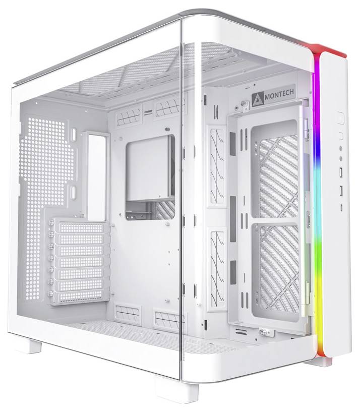 MONTECH KING 95 Tempered Glass ARGB Midi-tower PC-behuizing Wit
