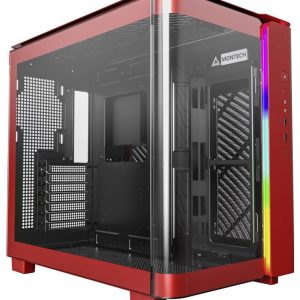 MONTECH KING 95 Tempered Glass ARGB Midi-tower PC-behuizing Rood