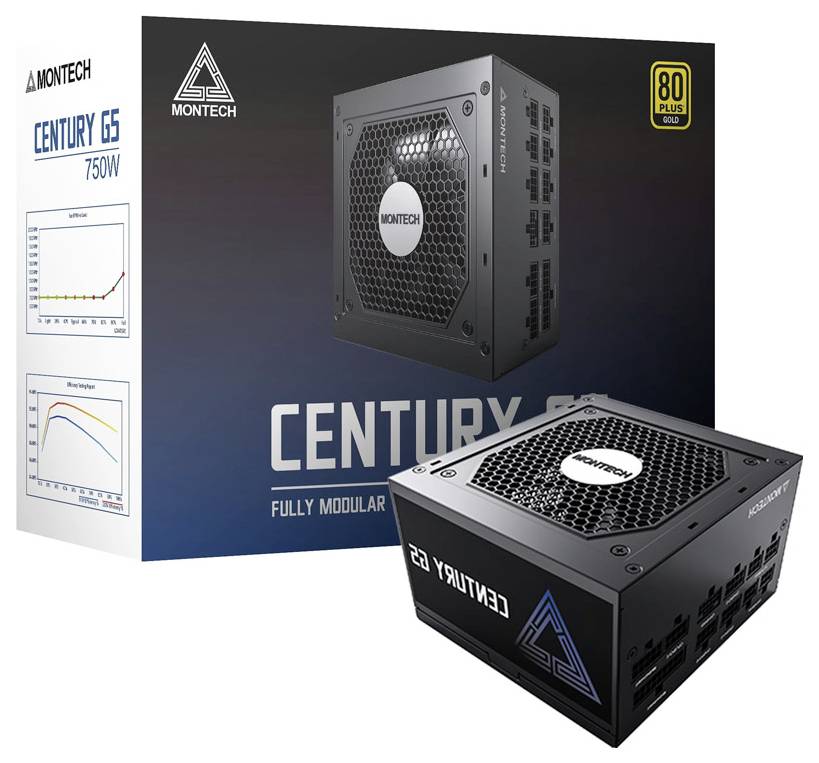 MONTECH Century G5 750 PC-netvoeding 750 W ATX 80 Plus Gold