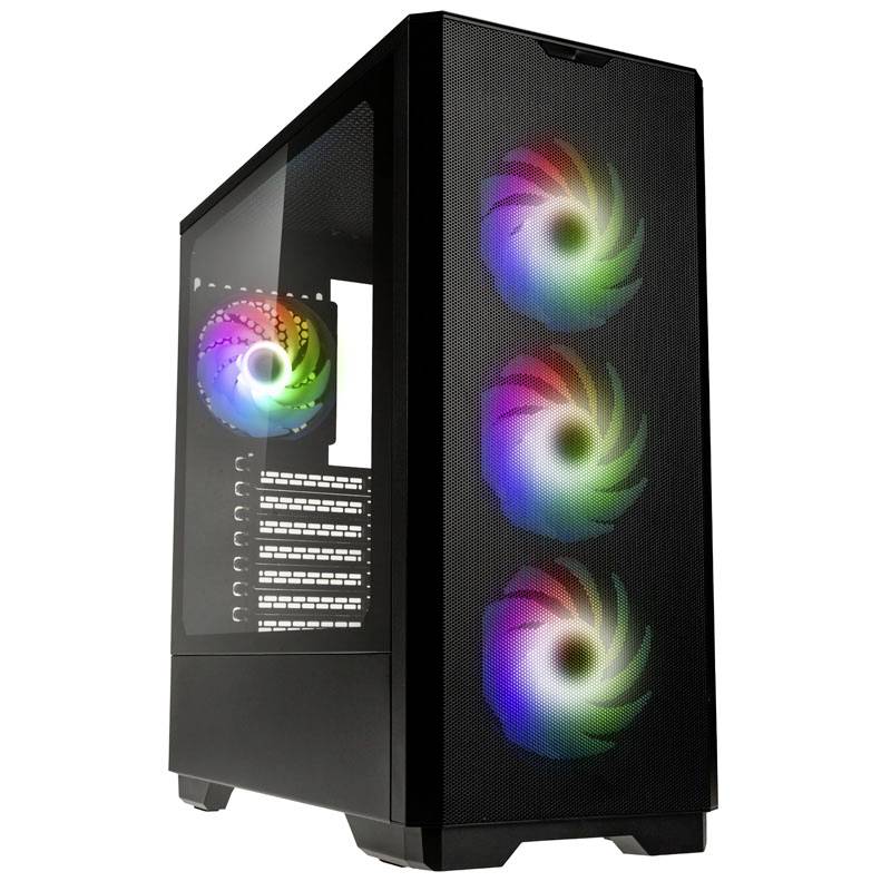 Kolink Unity Solar ARGB Mesh Midi-tower PC-behuizing Zwart