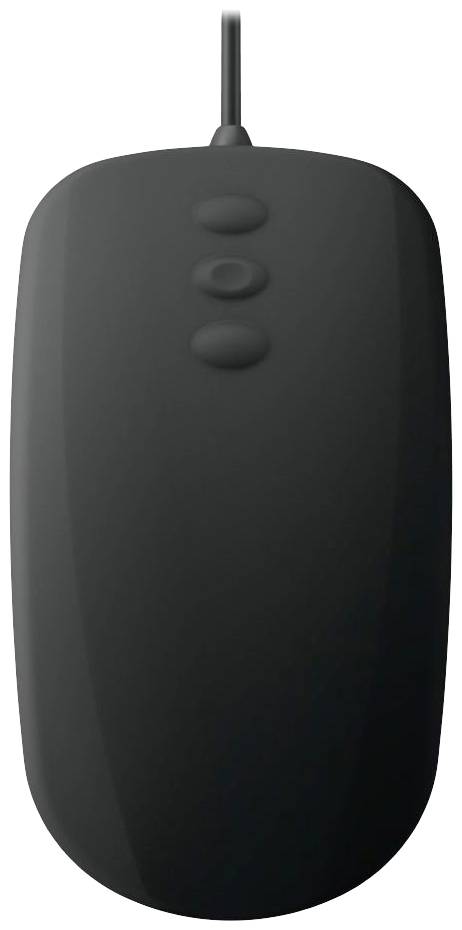CHERRY Active KEY MMS AK-PMH3 Corded Muis Kabelgebonden Infrarood Zwart 3 Toetsen 1000 dpi Siliconemembraan volledig ver