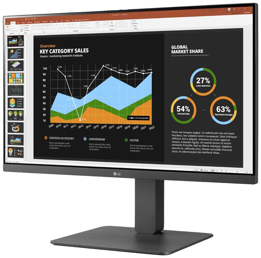 LG Electronics 24BR650B-C LED-monitor Energielabel E (A - G) 60.5 cm (23.8 inch) 1920 x 1080 Pixel 16:9 USB-A 3.2 Gen 1,