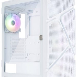 Enermax Marbelshell MS 31 White Midi-tower Gaming-behuizing Wit Zijvenster, Stoffilter Enermax Marbelshell MS 31 White Midi-tower Gaming-behuizing Wit Zijvenster, Stoffilter