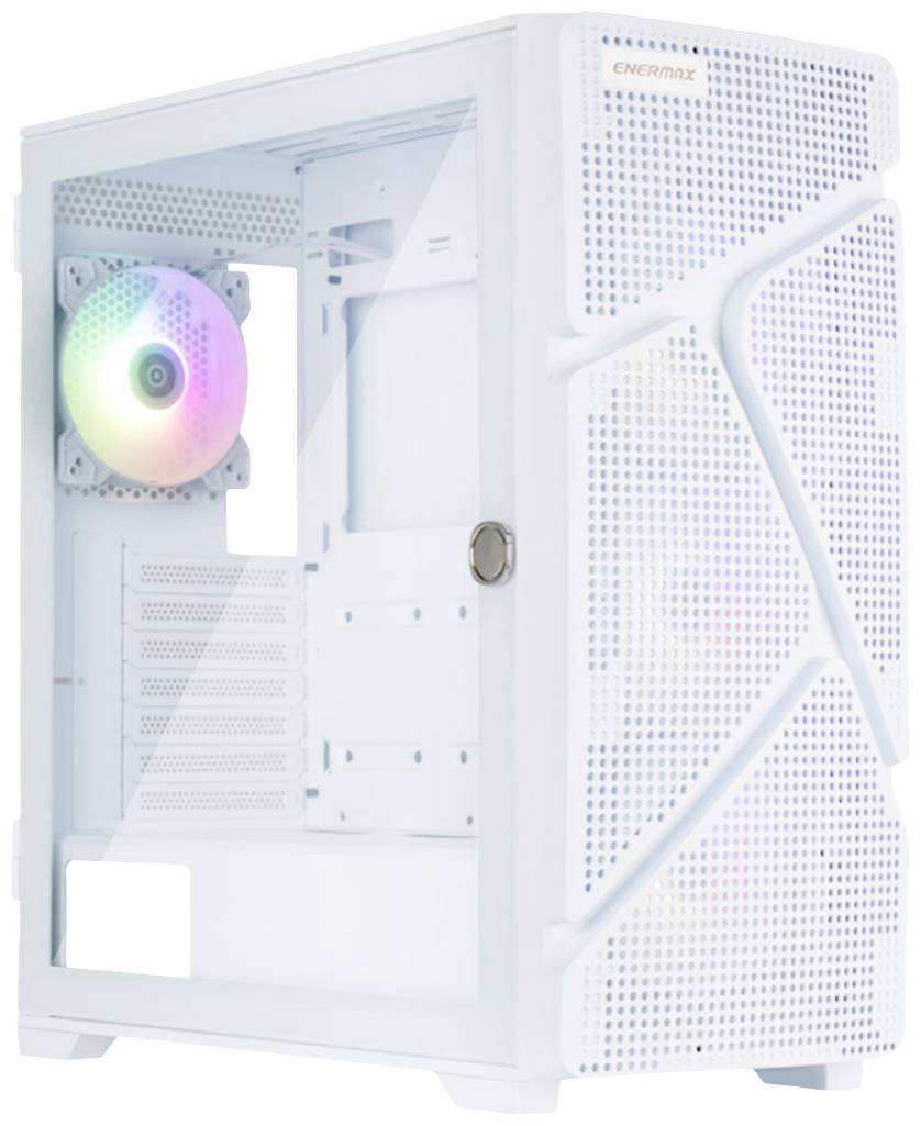 Enermax Marbelshell MS 31 White Midi-tower Gaming-behuizing Wit Zijvenster, Stoffilter