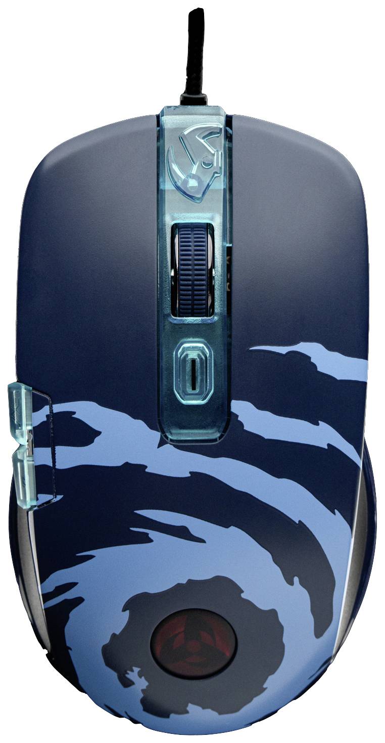 Lexip Naruto Shippuden Kakashi Kamui Gaming-muis Kabelgebonden Optisch Zwart, Blauw 12000 dpi Verlicht, Gewichtsreductie