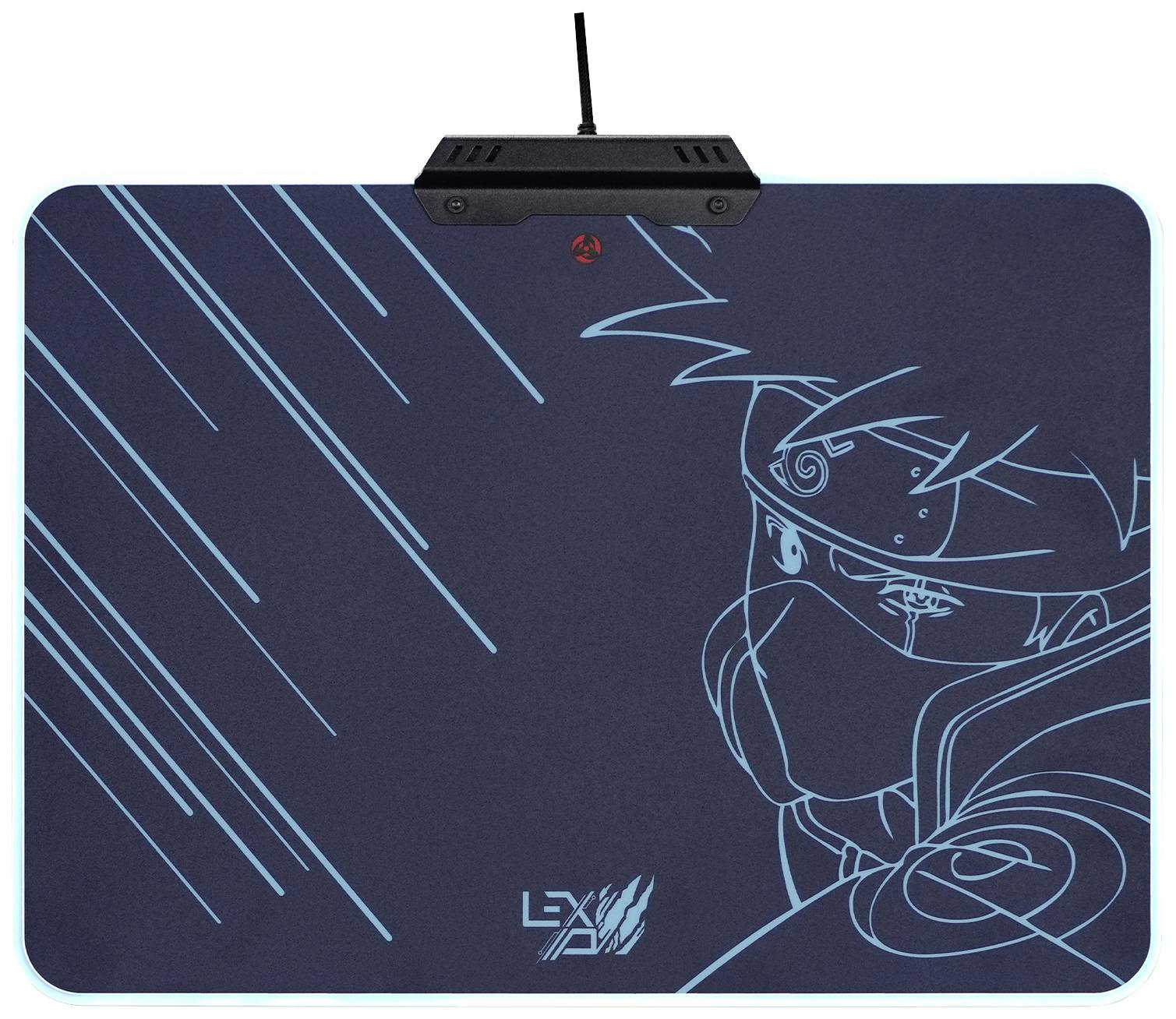 Lexip Naruto Shippuden Kakashi Kamui Gaming muismat Verlicht Zwart, Turquoise